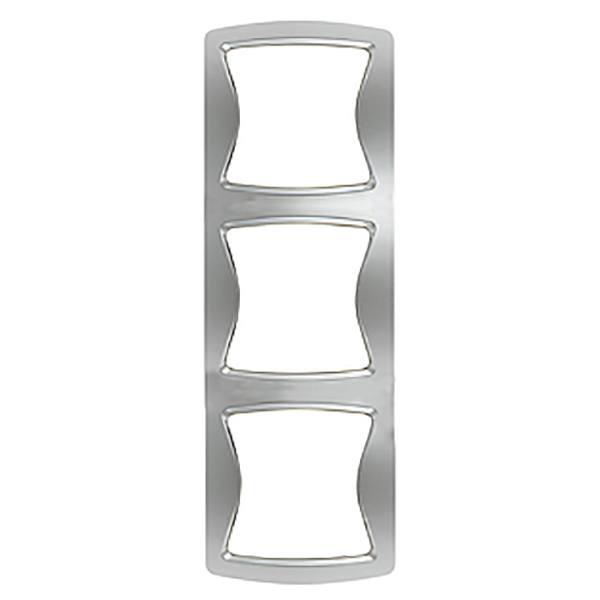 PLAQUE TRIPLE VERTIC ALU FINITION MAT DIVINE