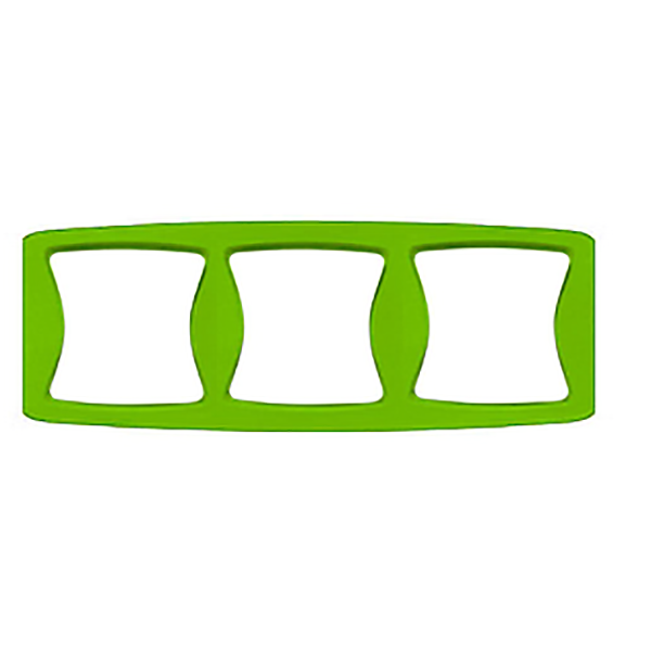 PLAQUE TRIPLE HORIZ VERT FINITION MAT DIVINE