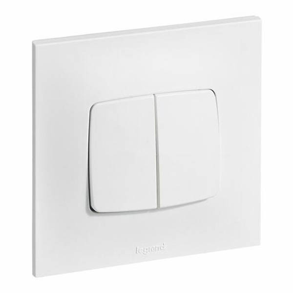 NEPTUNE INTER ENCASTRE DOUBLE V&amp;V 10A 250V VIS/GRIFFE