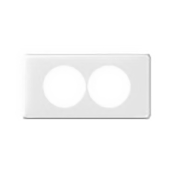 PLAQUE NEUT 2 P BLANC (SANS PLAQUE