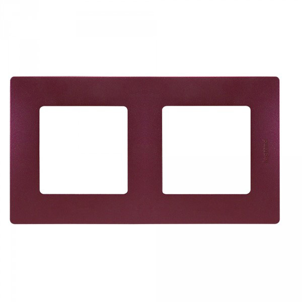 APPAREILLAGE PLAQUE 2POSTE COQUELICOT NILOE 96712 LEGRAND