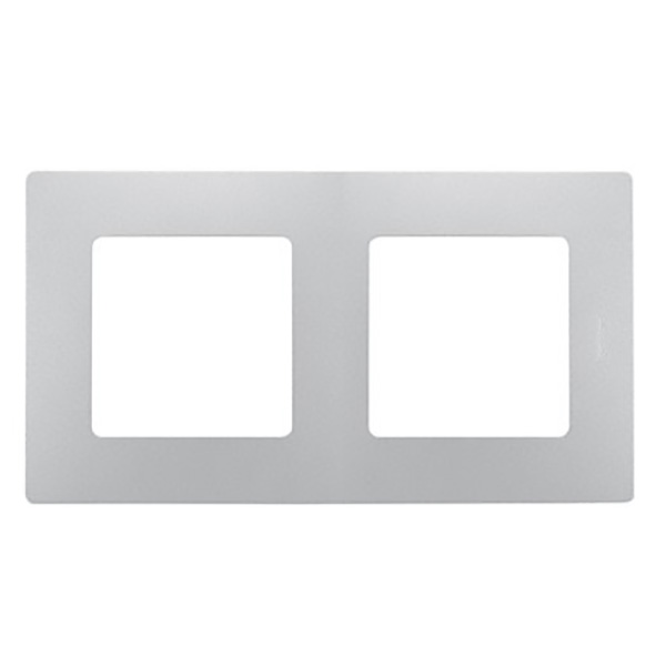 APPAREILLAGE PLAQUE 2POSTE ARGENT NILOE 96715 LEGRAND