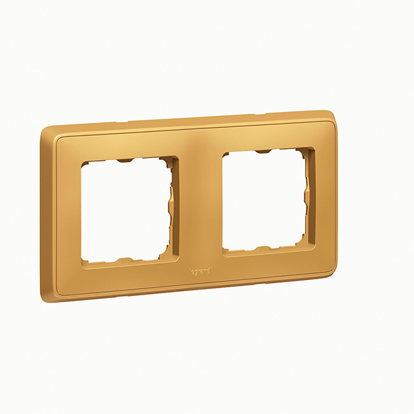 CARIVA PLAQUE 2POSTES OR - LEGRAND