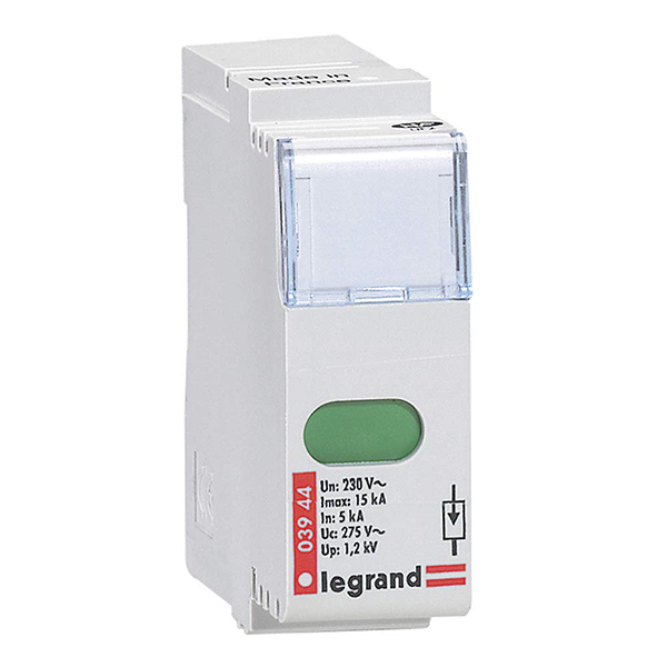 CASSETTE DE RECHANGE DE PARAFOUDRE 15KA POUR REF 003940/41/22/43 003944 LEGRAND