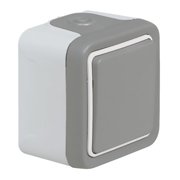 APPAREILLAGE BP APPARENT ETANCHE IP55 IK07 GRIS PLEXO 69720 LEGRAND