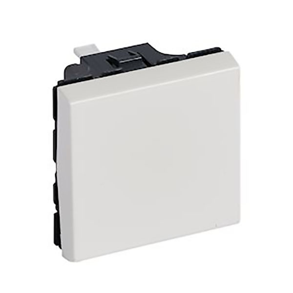 MOSAIC _POUSSOIR 6A 250V 2 MOD - BLANC