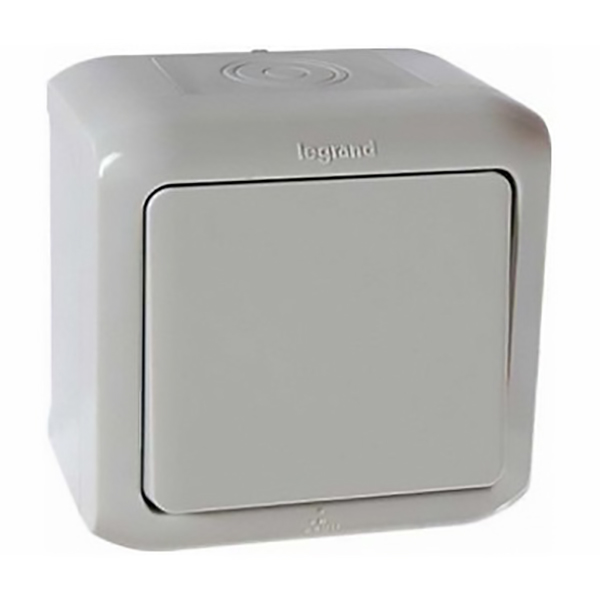 APPAREILLAGE BP APPARENT ETANCHE IP44 GRIS FORIX 782384 LEGRAND