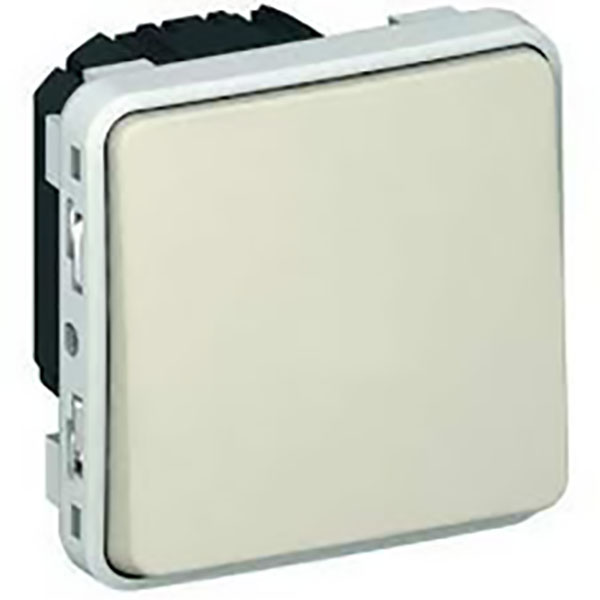 POUSSOIR INVERSEUR ETANCHE NO+NF PLEXO COMPOSABLE IP55 10A - BLANC