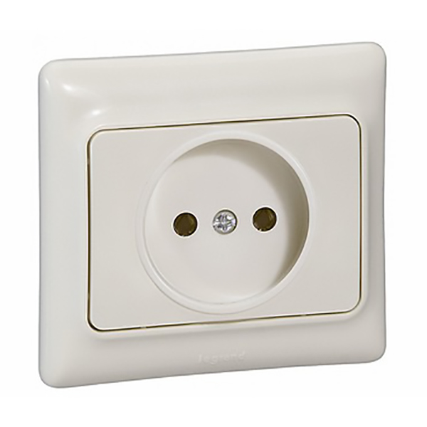 APPAREILLAGE PC ENCASTRE 2P 10A IVOIRE KAPTIKA 782150 LEGRAND