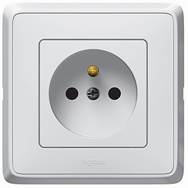 CARIVA APPAREILLAGE PC ENCASTRE 2P+T 16A BLANC - LEGRAND