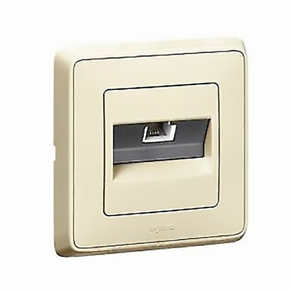 CARIVA APPAREILLAGE PRISE ENCASTRE RJ11 IVOIRE - LEGRAND