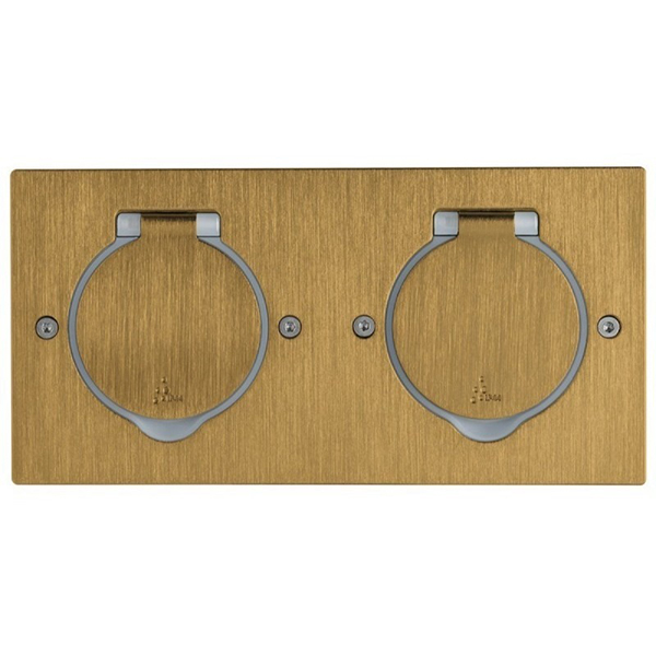 DOUBLE PRISE DE SOL RECTANGLE BRONZE
