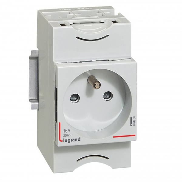 PRISE DE COURANT MODULAIRE 2P+T 16A 2,5MOD VIS/VIS 004280 LEGRAND