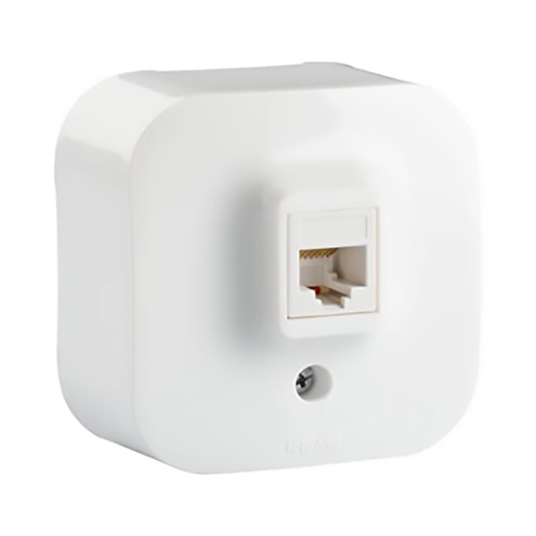PRISE APPARENT RJ45 CAT 5 BLANC FORIX 782424 LEGRAND]