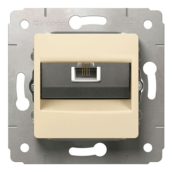 CARIVA MECAN. PRISE RJ11 IVOIRE 1 MODULE - LEGRAND