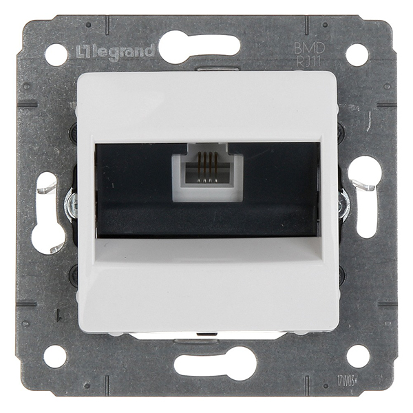 CARIVA MECAN. PRISE RJ11 4 CONTACTS 1MOD - BLANC
