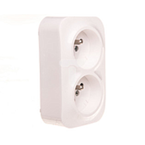 APPAREILLAGE PC APPARENT 2X2P+T 16A BLANC FORIX 782439 LEGRAND