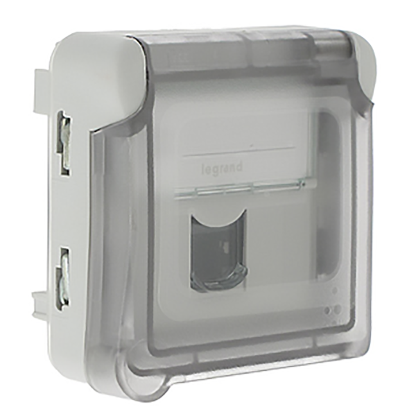 PRISE RJ45 PRISE INTERNET PLEXO ETANCHE GRISE A VOLET