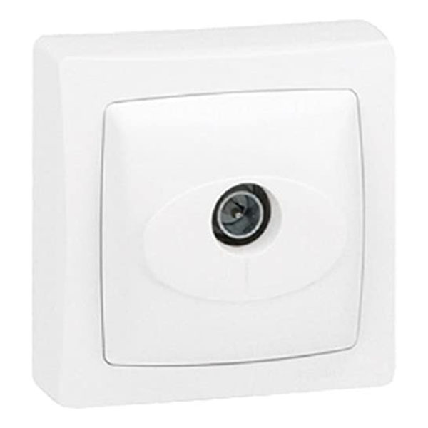 PRISE TV SIMPLE APPAREILLAGE SAILLIE - BLANC