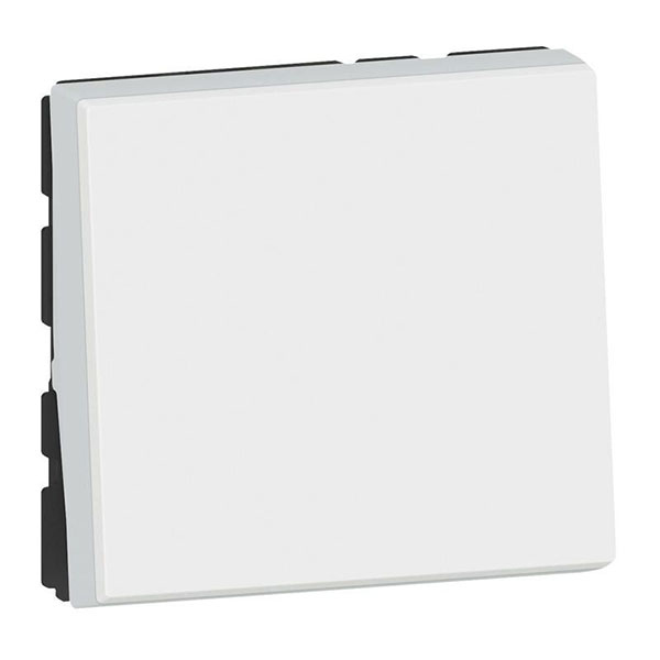 POUSSOIR OU POUSSOIR INVERSEUR MOSAIC EASY-LED 6A 250V 2 MODULES - BLANC