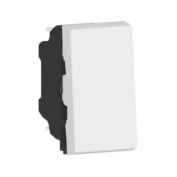 MOSAIC _BOUTON POUSSOIR INVERSEUR A VOYANT 1 MODULES - BLANC