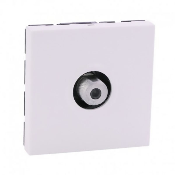 MOSAIC _PRISE TV TypeF 2 MOD - BLANC