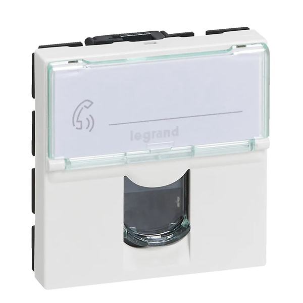 MOSAIC _PRISE RJ45 CAT6 MULTIMEDIA 2 MOD - BLANC