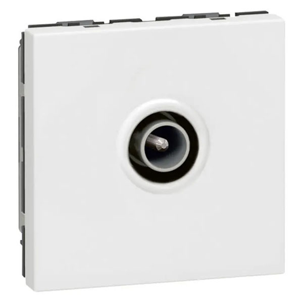 MOSAIC _MEC. PRISE TV SIMPLE COMPOSABLE - BLANC