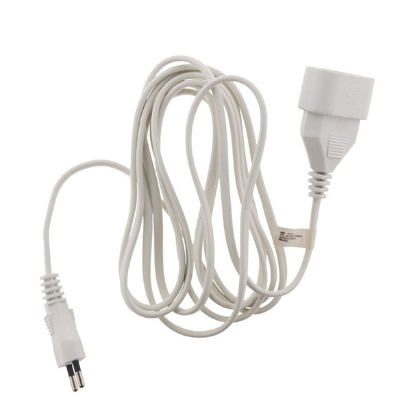 RALLONGE HO3VVH2-F 2X0.75 BLANC 10 M