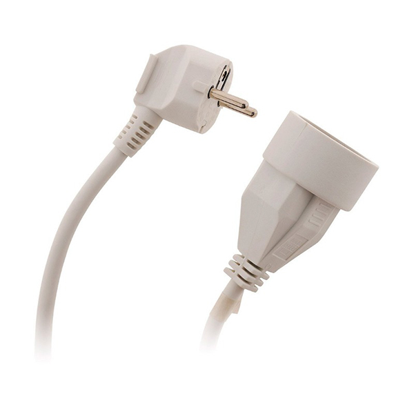 RALLONGE HO5VV-F 3G1.5 BLANC LG : 3 M