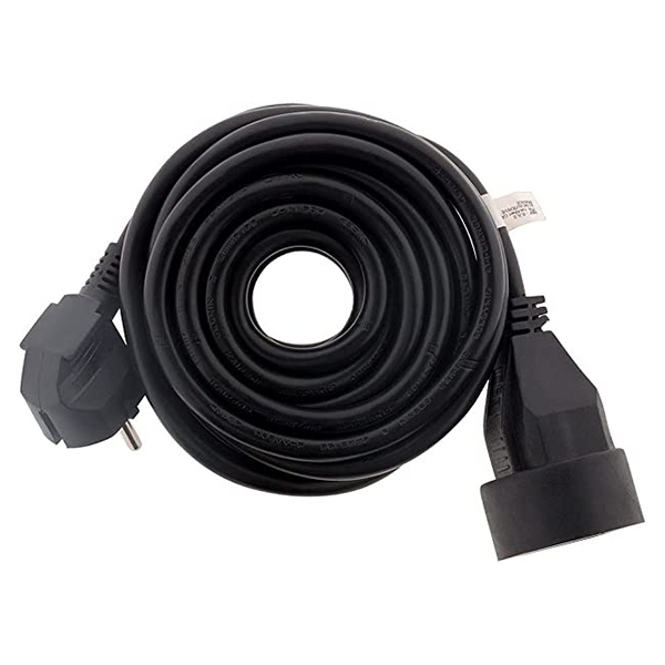 RALLONGE HO5VV-F 3G1.5 NOIR LG : 3 M