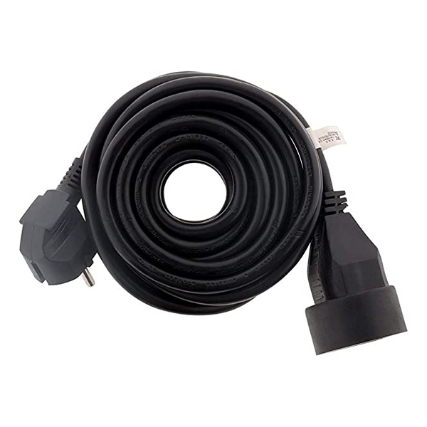 RALLONGE HO5VV-F 3G1.5 NOIR LG : 5 M
