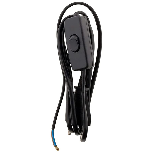 CORDON INTER POUR LUMINAIRE LG : 1.5 M M NOIR