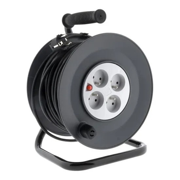 ENROULEUR HO5VV-F 4 PRISES 16A 3G1,5 25 M + COUPE-CIRCUIT