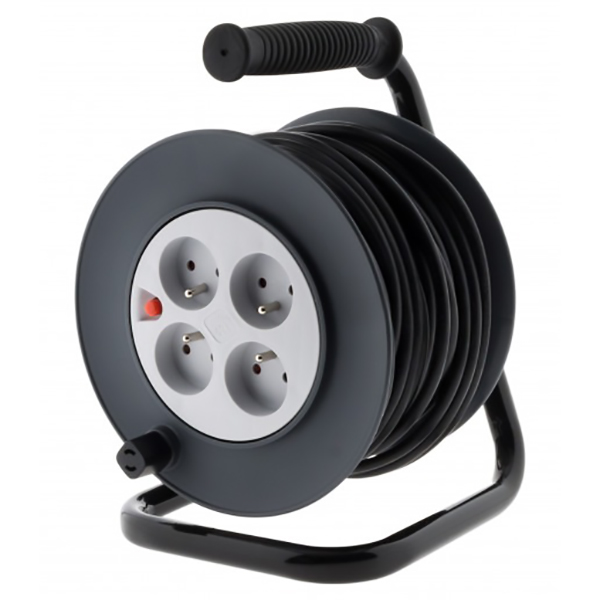 ENROULEUR HO5VV-F 4 PRISES 16A 3G1,5 40 M + COUPE-CIRCUIT