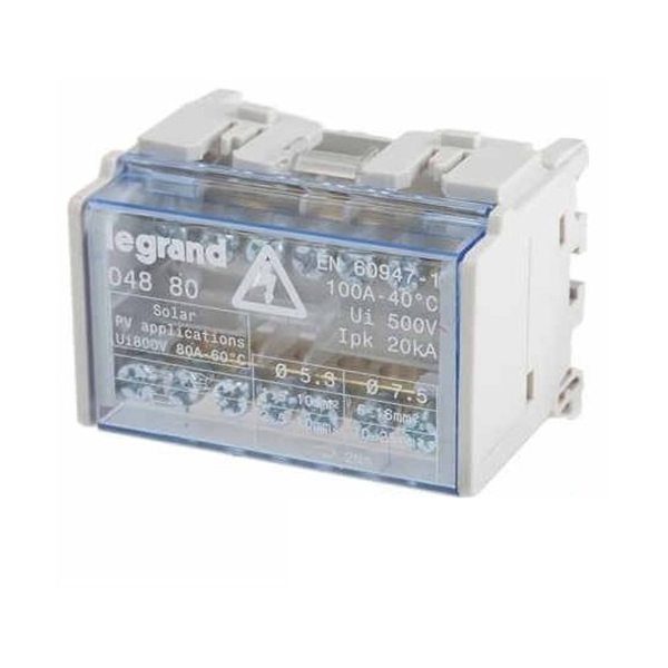 REPARTITEUR MODULAIRE MONOBLOC 2P 100A 4MOD 004880 LEGRAND