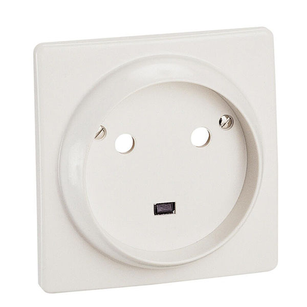 PRISE DE COURANT DE PUISSANCE AVEC TERRE - 32A - PLAQUE 100X100MM - 2 ALVEOLES