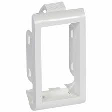 SUPPORT PLAQUE POR BATIBOX BLANC 1MODULE