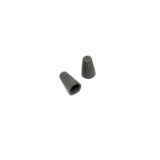 TETE DE CABLE D6,5MM GRIS - PQT DE 100
