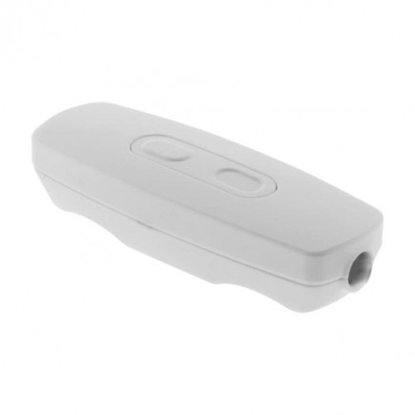 VARIATEUR COMPATIBLE TOUTE AMPOULE 2 BOUTONS LED 1 A 50W NON CABLE BLANC