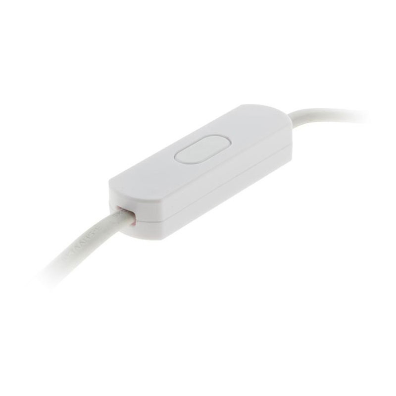VARIATEUR MINI COMPATIBLE AMPOULE LED 1W MINI . 25W MAX. PRE-CABLE HO3VVH2-F - LONGUEUR 1,5 METRES BLANC