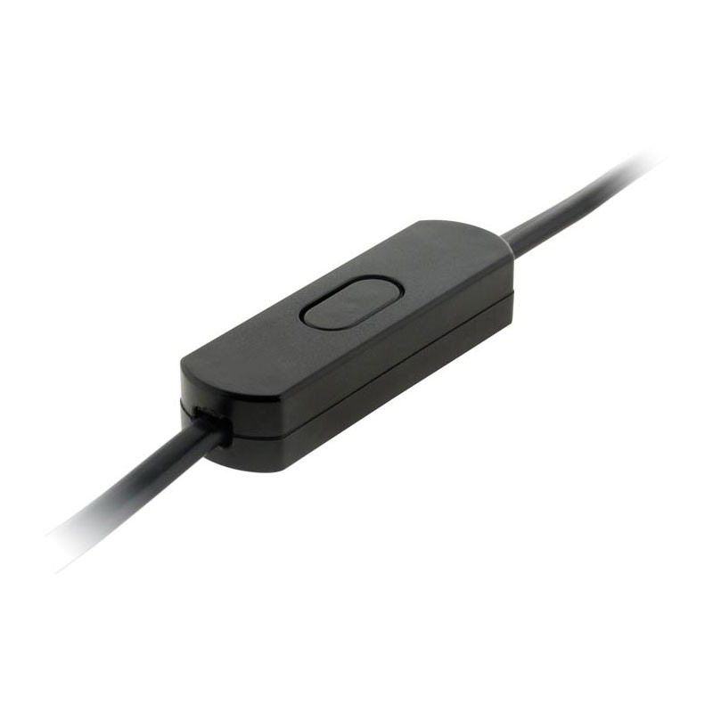 VARIATEUR MINI COMPATIBLE LED 1W MINI . 25W MAX. CABLE HO3VVH2-F LONGUEUR 1,5 METRES NOIR
