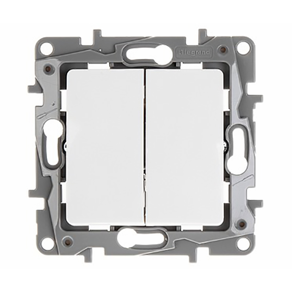 APPAREILLAGE INTER DVV ENCASTRE BLANC 10A NILOE ECO 764502 LEGRAND
