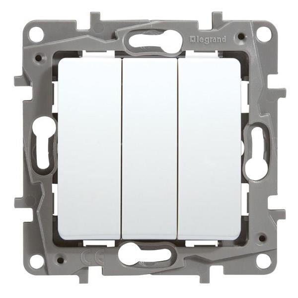 APPAREILLAGE INTER TVV ENCASTRE BLANC 10A NILOE ECO 764503 LEGRAND