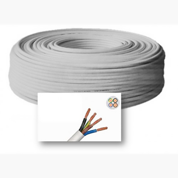 CABLE DOMESTIQUE SOUPLE EX VGV NO5 VV-F 4X1,5MM2 BLANC RLX 50M