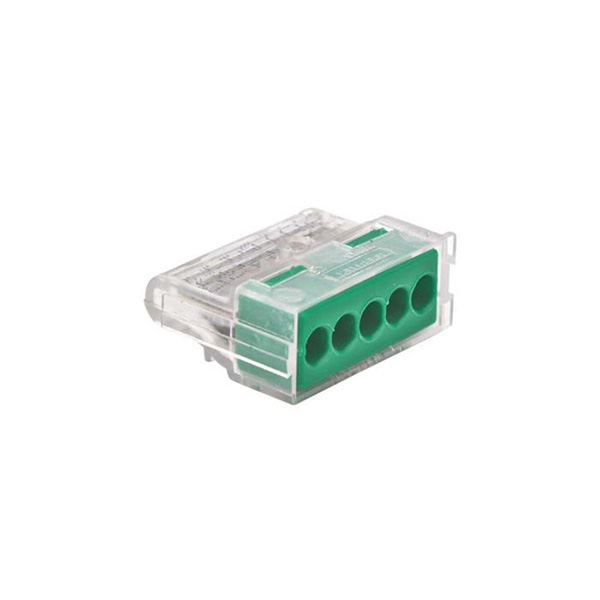 BORNE AUTO. 5 COND 1,5 A 2,5MM2 VERT