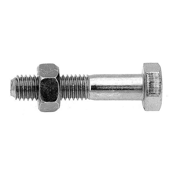 BOULON MECANIQUE ZINGUE AVEC ECROU TH 8.8 8X30