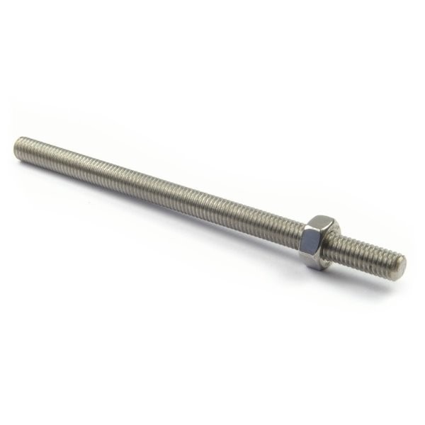 TIGE FILETE + ECROU + RONDELLE M8*250 - FILETAGE PARTIEL