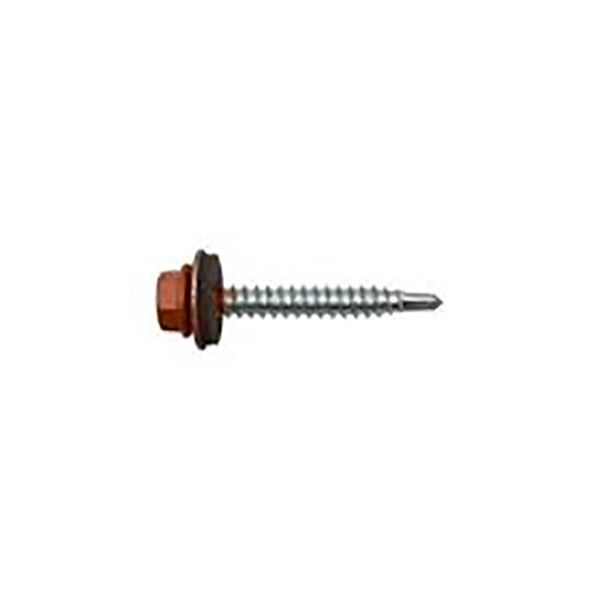 VIS DE BARDAGE TH - RAL 8004 - MARRON CUIVRE - 4,8X25 - 100PCS