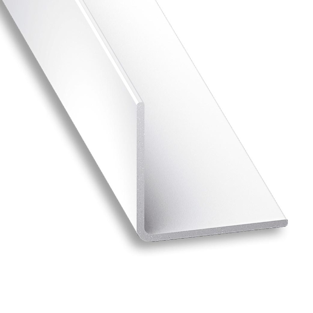 CORNIERE PVC BLANC LAQUE 20X20-2M